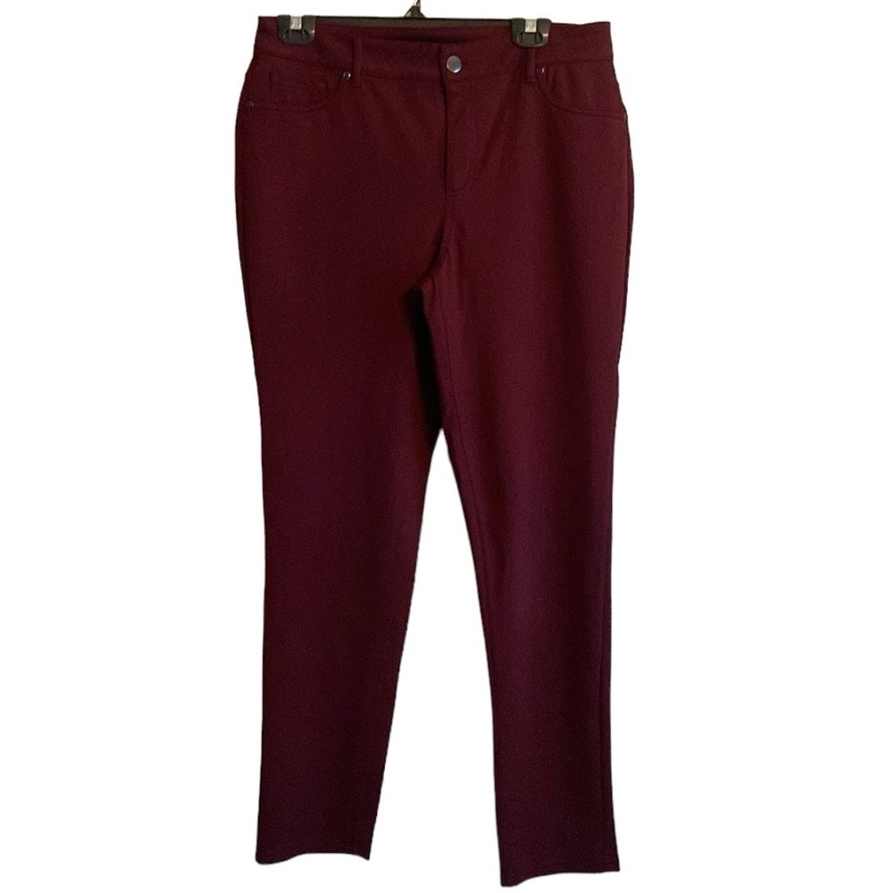 EST. 1946 Maroon Straight Leg Stretch Pants